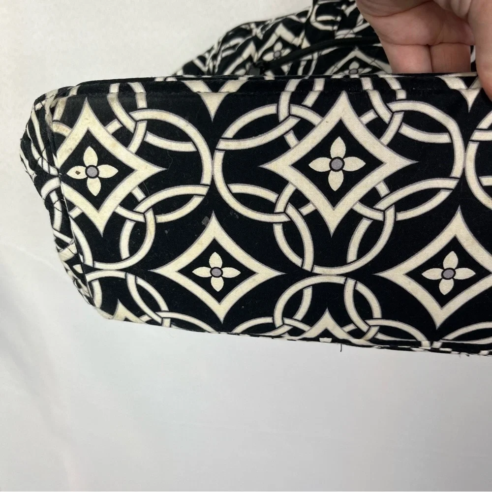 Vera Bradley Black & White Concerto Stroll Around Diaper Bag